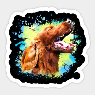 Irish Setter Dog Sticker